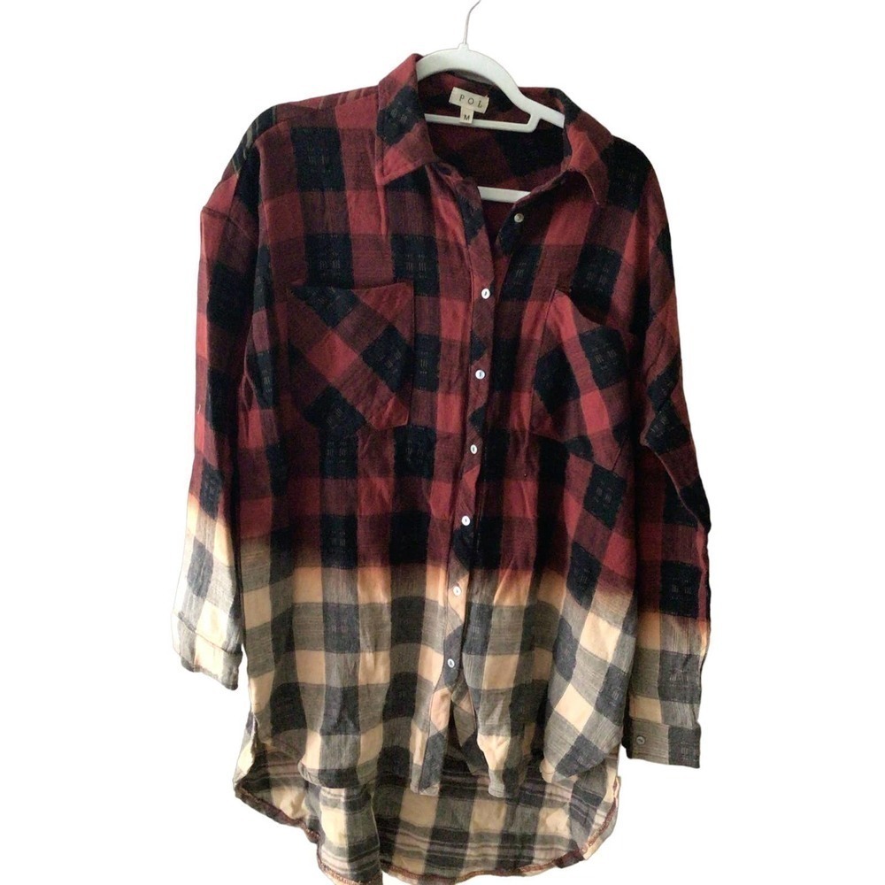 NWT POL ombré shaket shirt sz Medium